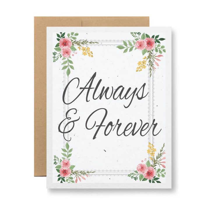 Seedy Cards - Plantable Seed Paper Greeting Card - Always & Forever