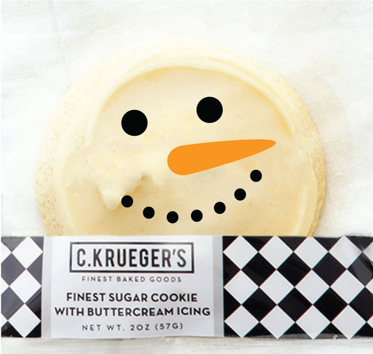 C.Krueger's - Finest Holiday Snowman Buttercream Iced Sugar Cookie 2.25oz