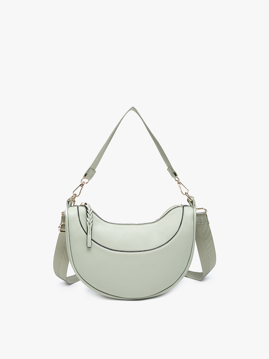 Jen & Co. Monica Half-Moon Shoulder Bag/Crossbody