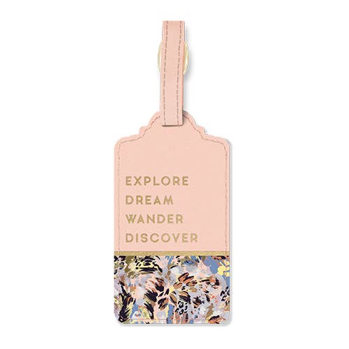 Lady Jayne - Vegan Leather Luggage Tag-Words