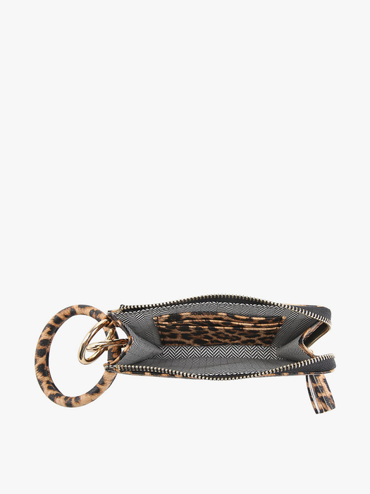 Jen & Co Liv Lizard Bangle Wristlet/Wallet: Grey