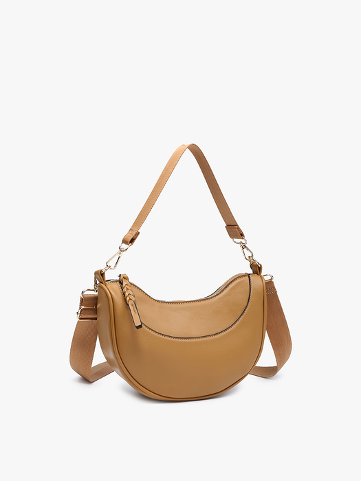 Jen & Co. Monica Half-Moon Shoulder Bag/Crossbody