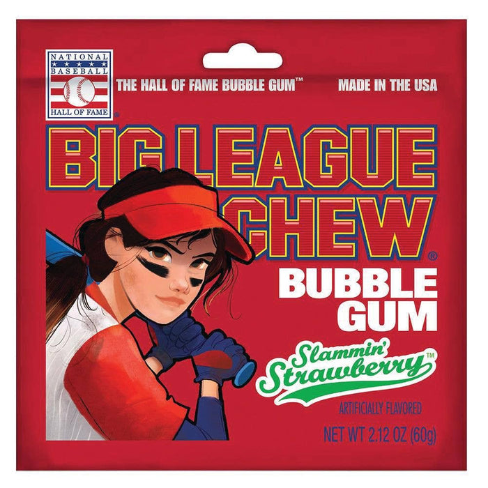 Grandpa Joe's Candy Shop - Big League Chew Slamming' Strawberry Bubble Gum