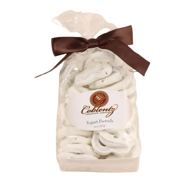 Coblentz Chocolate Company - Yogurt Pretzels Bag With Bow