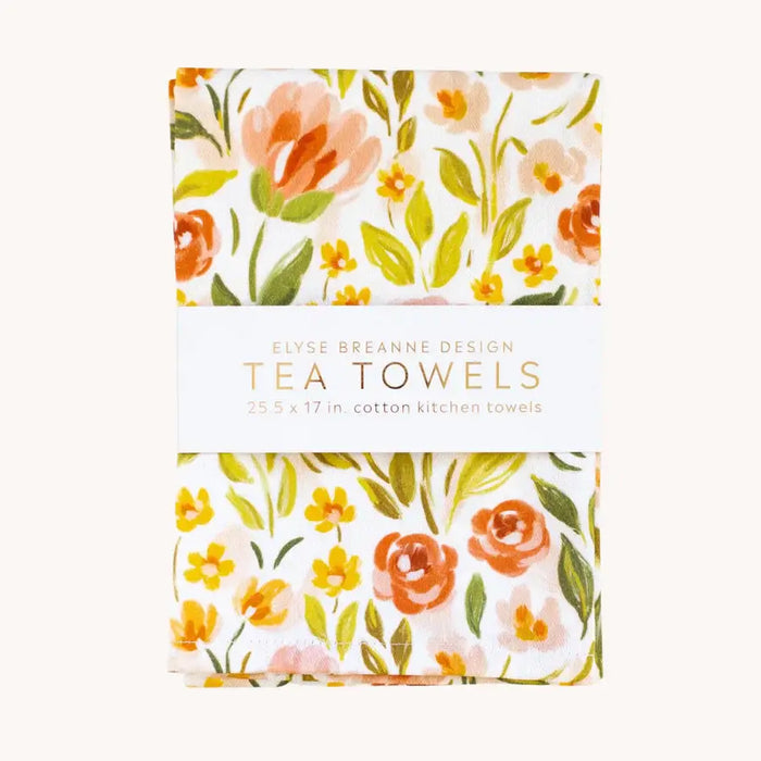 Elyse Breanne Design - Pack of 2 Spring Garden Tea Towels