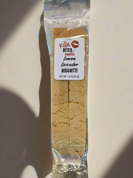 Killa Bites Lemon Lavendar Biscotti (Naked)