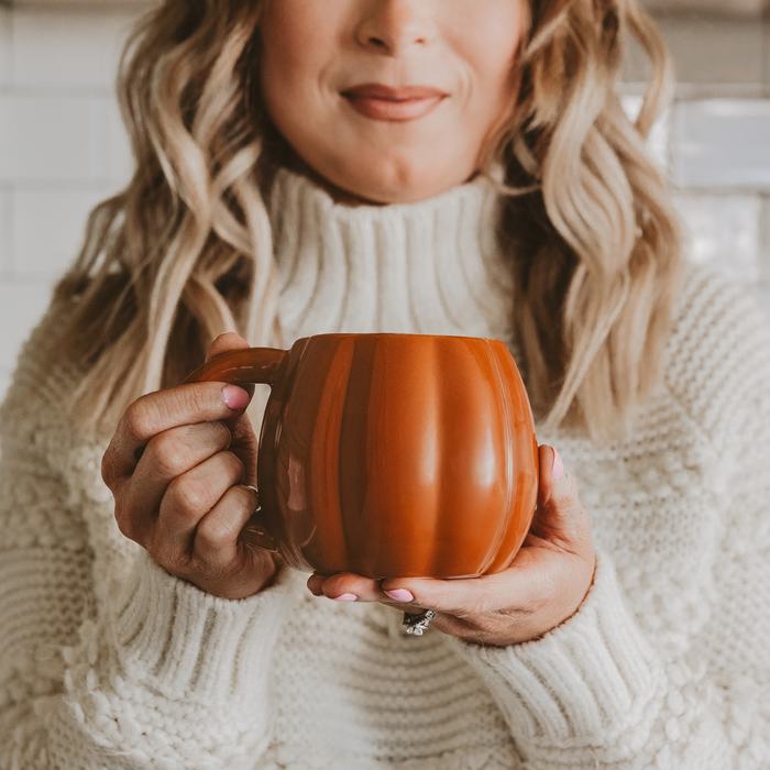 Sweet Water Decor -Orange Pumpkin Coffee Mug