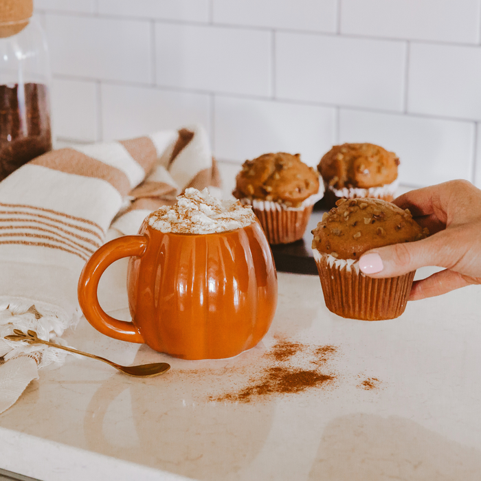 Sweet Water Decor -Orange Pumpkin Coffee Mug