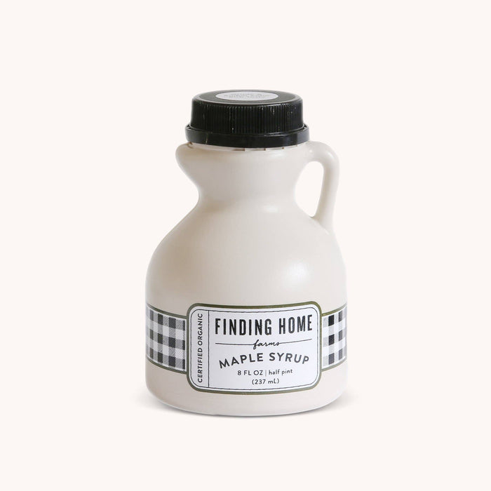 Finding Home Farms - 100% Pure Organic Maple Syrup - 8 oz Plastic Jug
