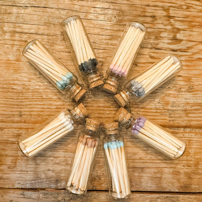 Moonlight Makers - Pink Safety Matches in Glass Vial