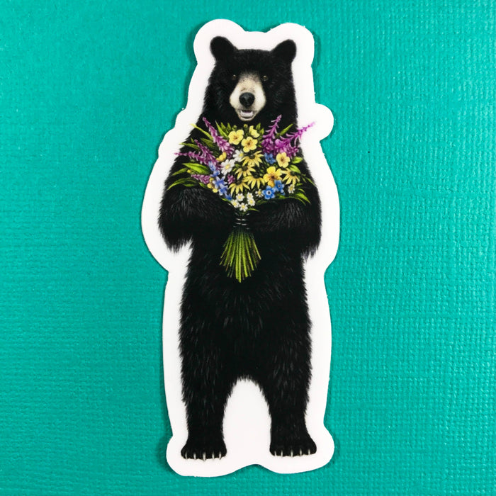 Abundance Illustration Flower Bear sticker