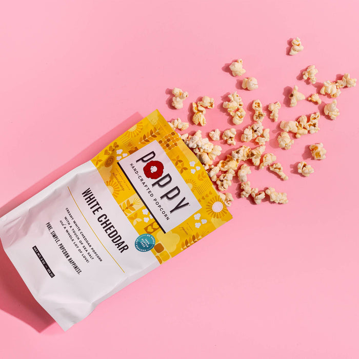 Poppy Hand-Crafted Popcorn White Cheddar Popcorn