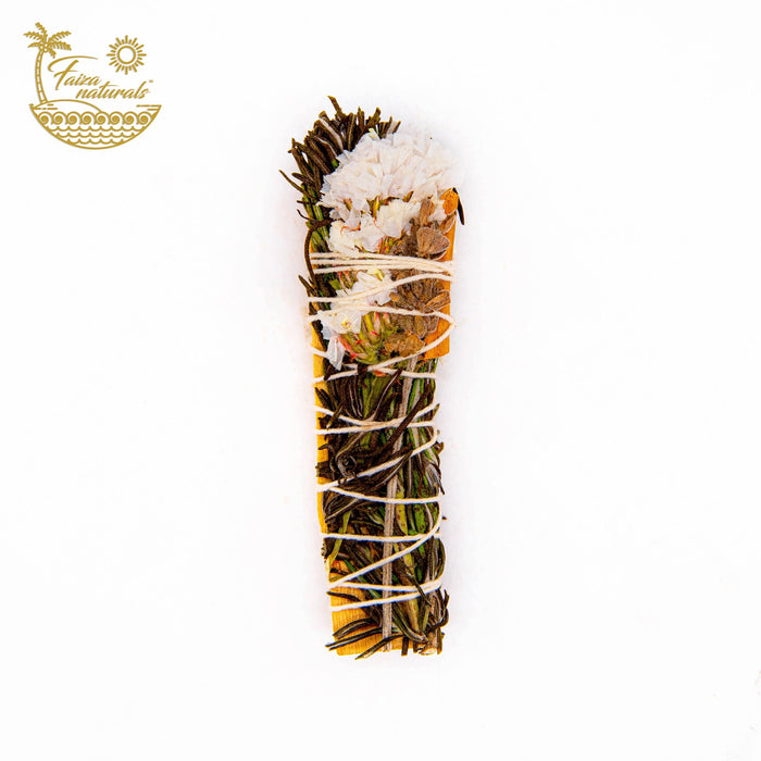 Faiza Naturals Palo Santo Floral Herb Smudge - Exclusive Production