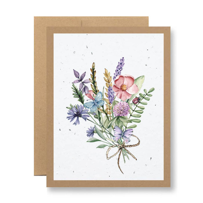 Seedy Cards - Plantable Seed Paper Greeting Card - {Wildflower bouquet}