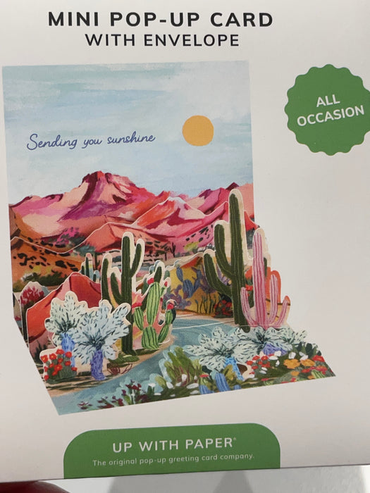 Up with Paper Pop-Up Cards Desert Colors