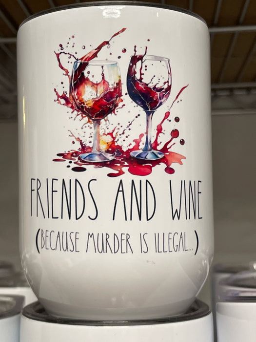 MMS wine tumbler, varied styles
