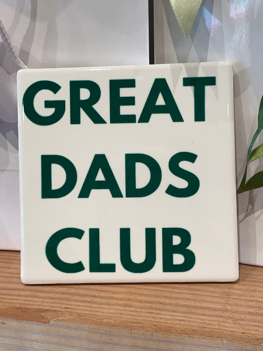 MMS Great Dads Club coaster
