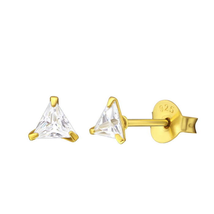 Stowaway Jewelry - Studs - Triangle Crystal