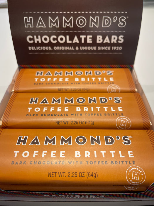 Hammond's Toffee Brittle Candy Bar