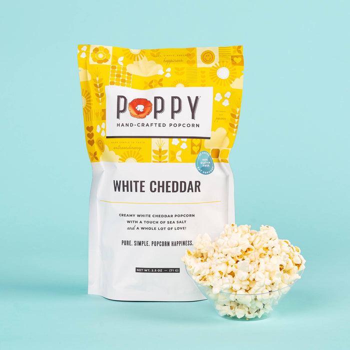 Poppy Hand-Crafted Popcorn White Cheddar Popcorn