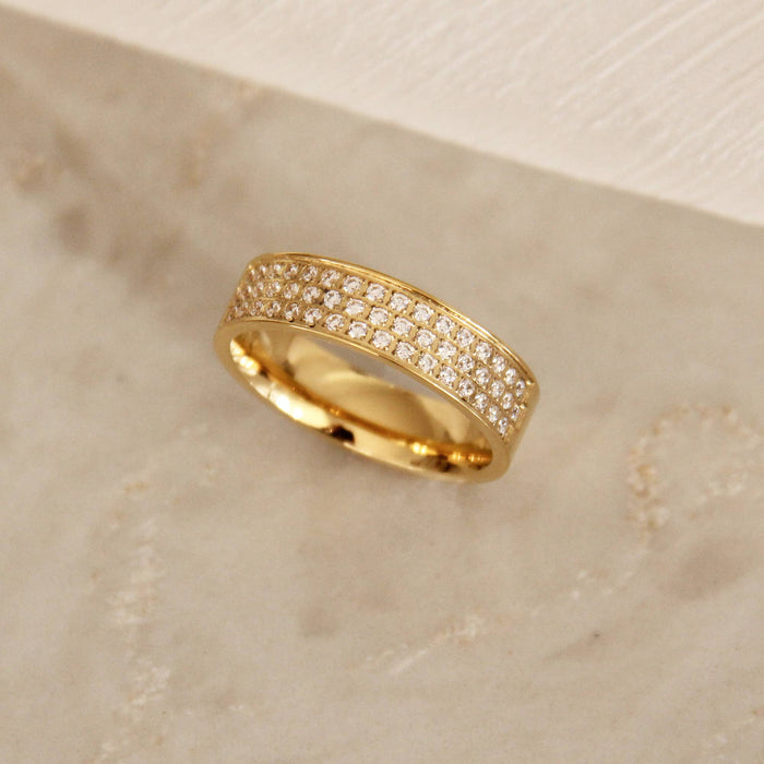 MAIVE - Pave CZ Wide Band Ring