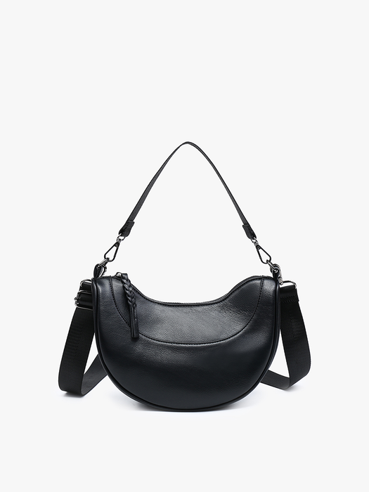 Jen & Co. Monica Half-Moon Shoulder Bag/Crossbody