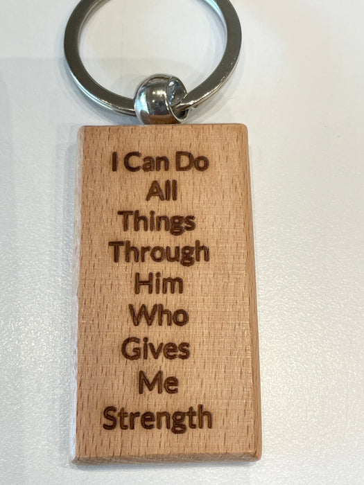 Camas Creations Wooden Engraved Key Rings