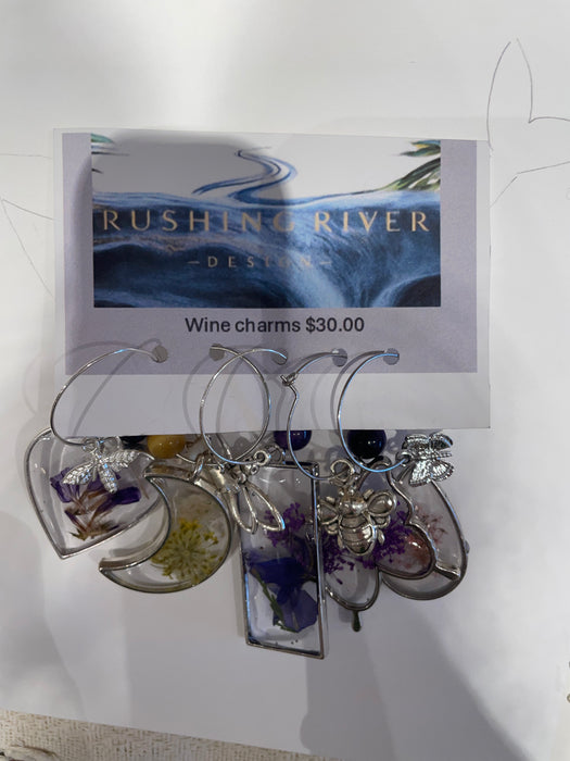 Rushing River wine charms