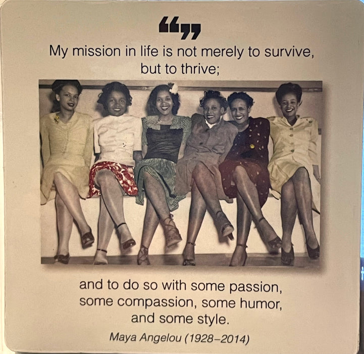 Borealis Press Magnet Mission is to thrive Maya Angelou