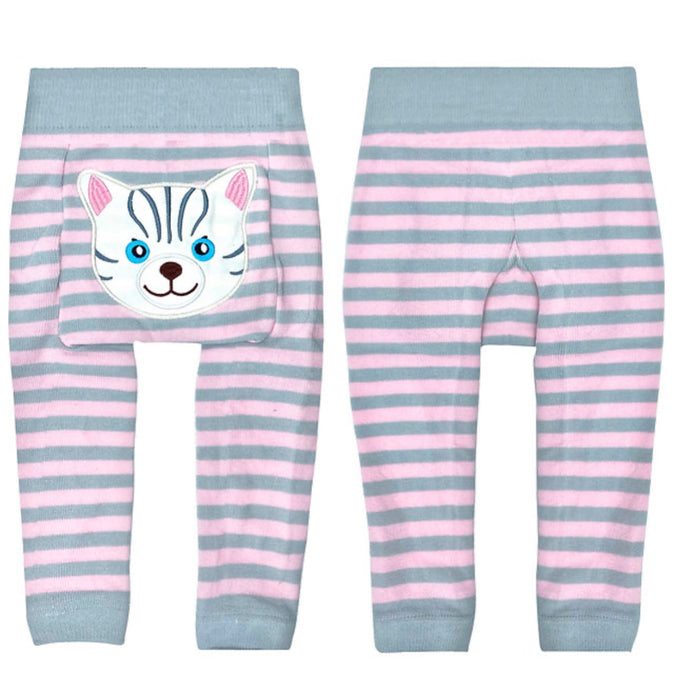 Piero Liventi GRAY PINK CAT Baby Boogie Leggings