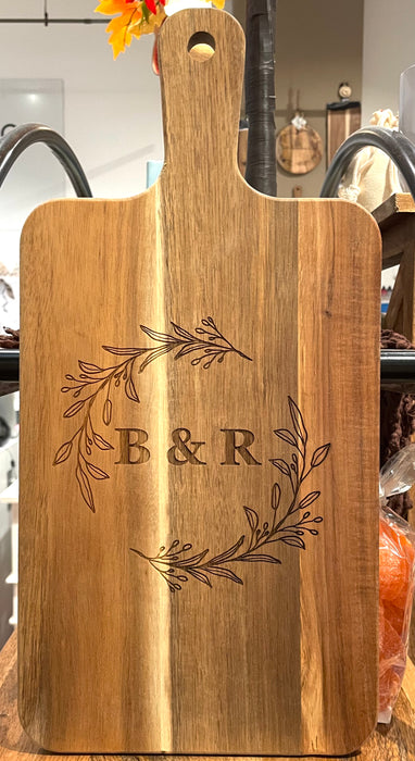 Camas Creations Walnut Cutting Board Engraved