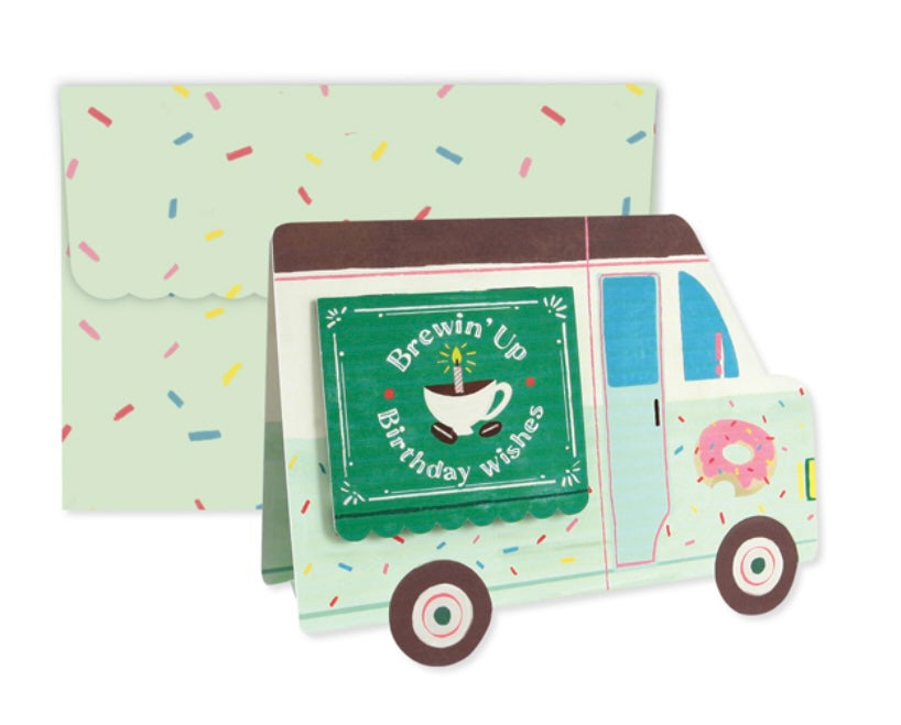 Up with Paper Pop-Up Card Coffee Truck
