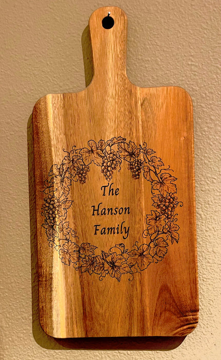 Camas Creations Walnut Cutting Board Engraved