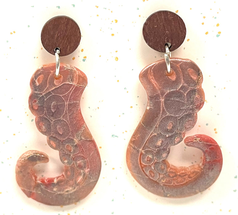 HandCrofted Octopus Dangle Earrings