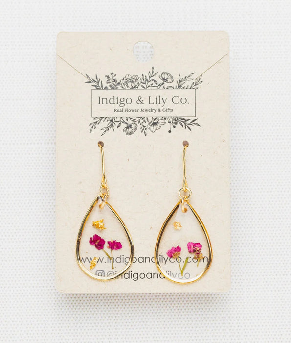 Indigo & Lily alyssum teardrop earrings