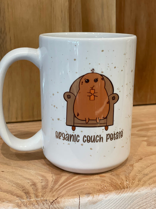 HandCrofted Organic Couch Potato Ceramic Mug