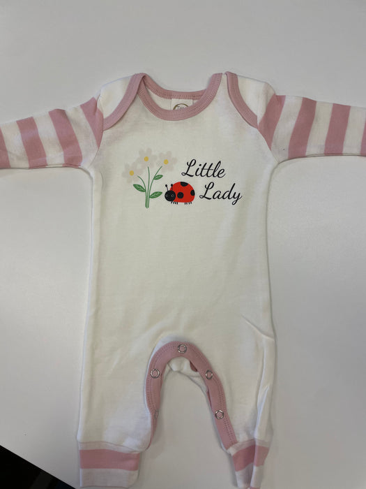 Camas Creations Little Lady with Flowers Romper