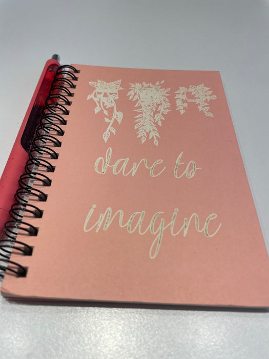 MMS Journal with Pen "dare to imagine"