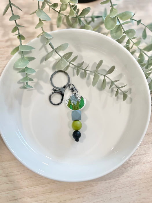 HandCrofted Mountains Beaded Keychain