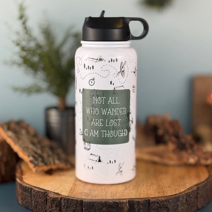 HandCrofted DISCONTINUED I'm Lost 32oz Waterbottle