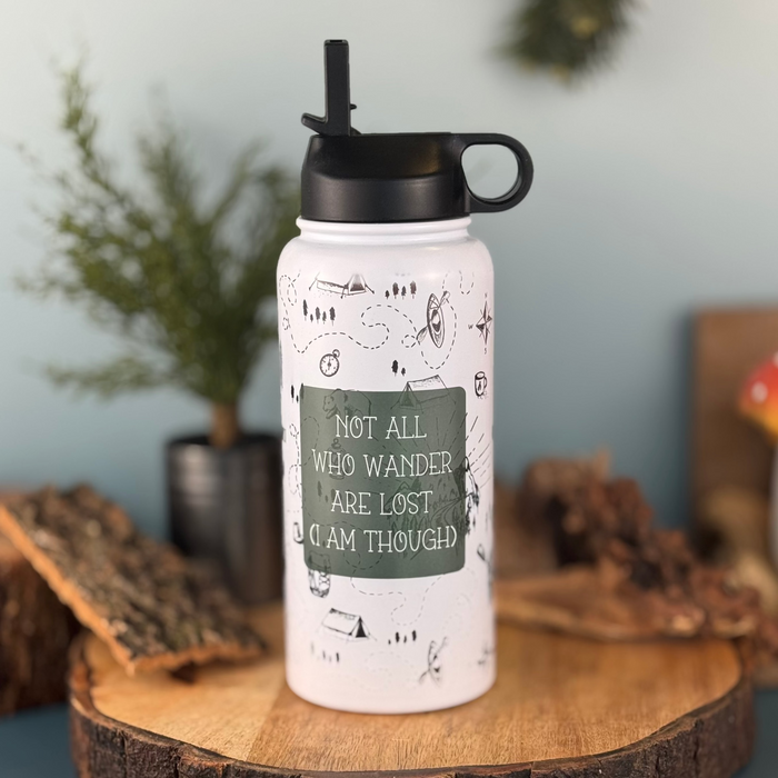 HandCrofted DISCONTINUED I'm Lost 32oz Waterbottle