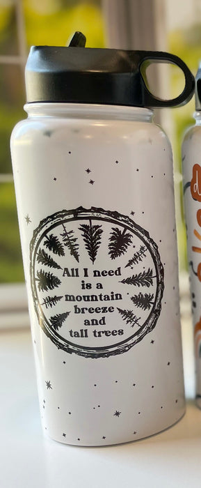 HandCrofted DISCONTINUED Tall Trees 32oz Waterbottle