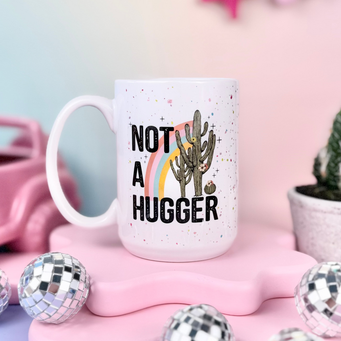 HandCrofted Not A Hugger Ceramic Mug