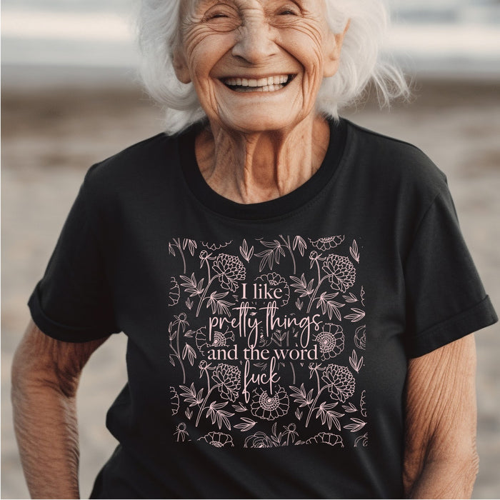 HandCrofted DISCONTINUED Pink/Black Pretty Things Tee