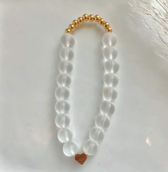 Viva Vibrations Clear Quartz and Gold