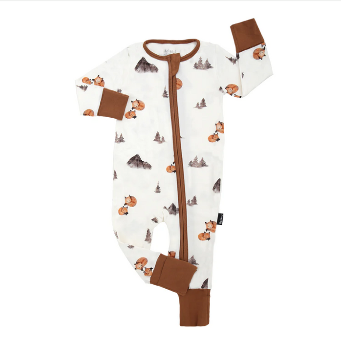 Belan. J FOXES Footless Sleeper with Fold-over Cuffs