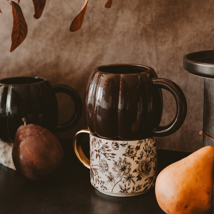 Sweet Water Decor - *NEW* Brown Pumpkin Coffee Mug - Fall Decor & Gifts