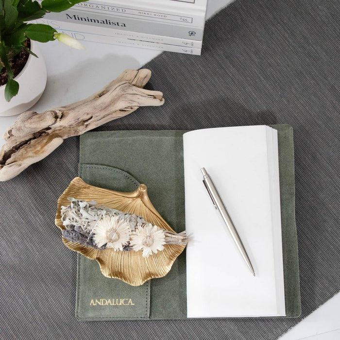 Andaluca - 4" Lavender Strawflower and White Sage Smudge Wand