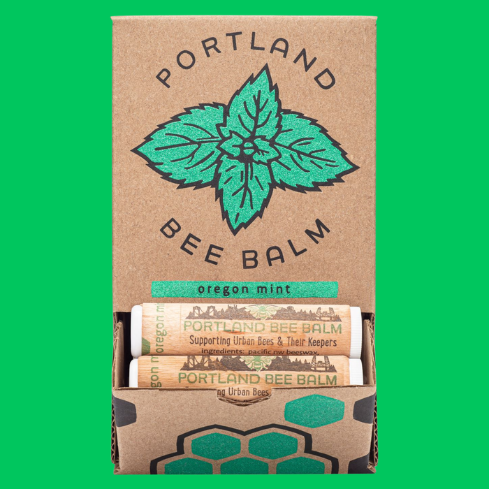 Portland Bee Balm Organic Mint Beeswax Lip Balm