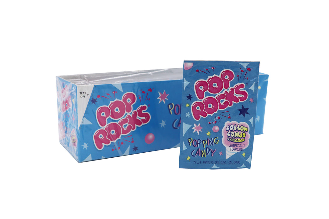 Grandpa Joe's Candy Shop - Pop Rocks, Cotton Candy, 0.33oz, 24Ct Case